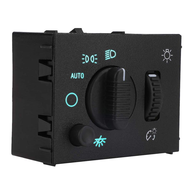 MNJWS Headlight Switch Headlamp Dimmer Switch - Compatible with 2003-2006 Chevy Silverado, Suburban, Tahoe, GMC Sierra, Yukon, Cadillac Escalade - Replace D1595G, 19381535, 15194803, 1S8489 - Image 1
